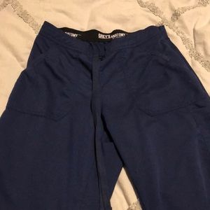 Navy blue greys anatomy scrub bottoms